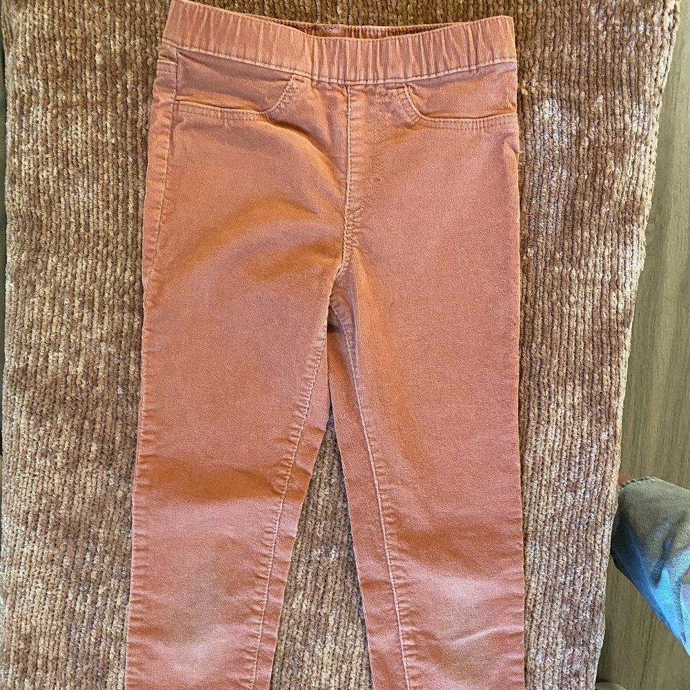 H&M Corduroy Pink Pants with Elastic Waist US 7